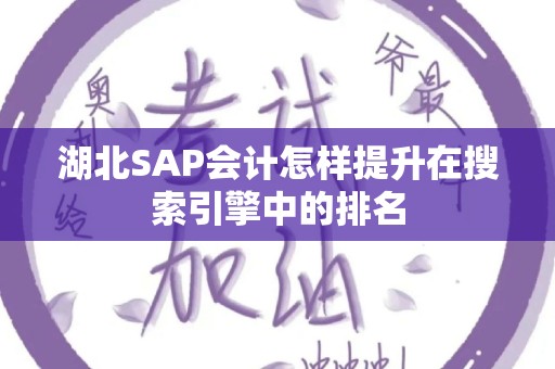 湖北SAP会计怎样提升在搜索引擎中的排名
