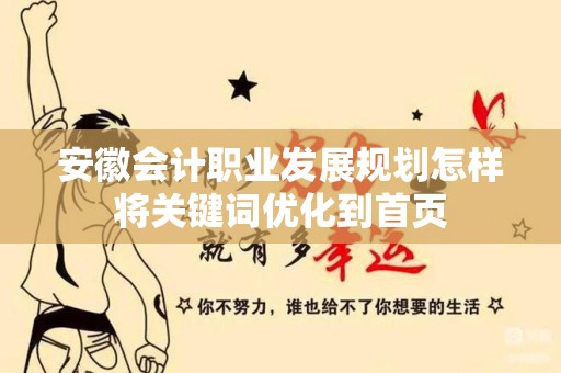 安徽会计职业发展规划怎样将关键词优化到首页