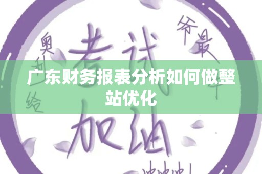 广东财务报表分析如何做整站优化