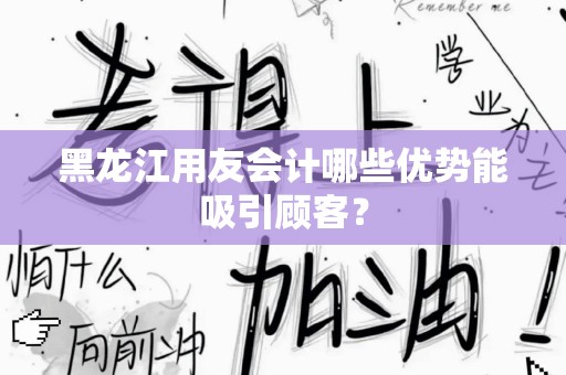 黑龙江用友会计哪些优势能吸引顾客？