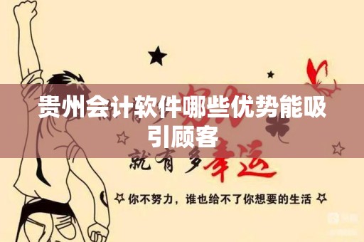贵州会计软件哪些优势能吸引顾客