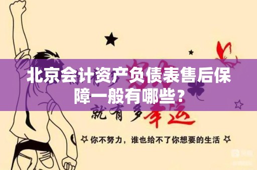 北京会计资产负债表售后保障一般有哪些？