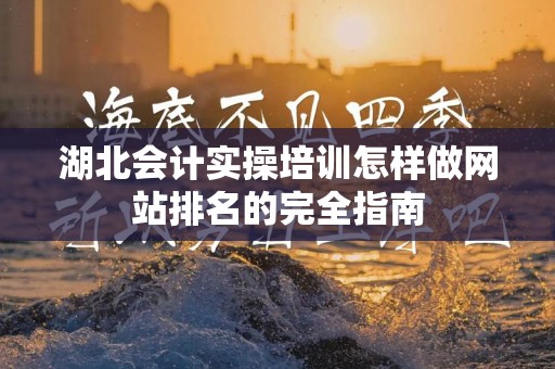 湖北会计实操培训怎样做网站排名的完全指南