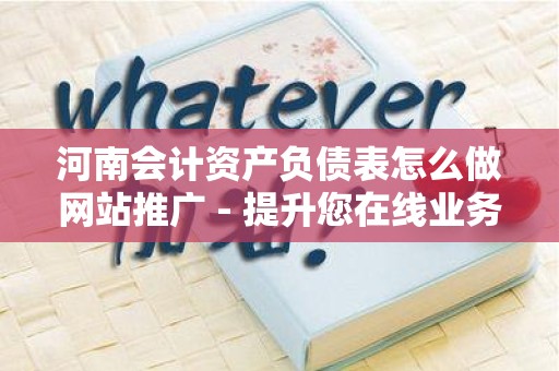河南会计资产负债表怎么做网站推广 - 提升您在线业务的策略