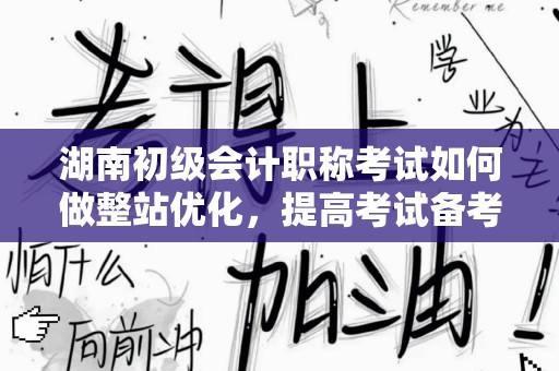湖南初级会计职称考试如何做整站优化，提高考试备考效率