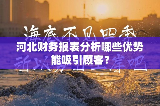 河北财务报表分析哪些优势能吸引顾客？