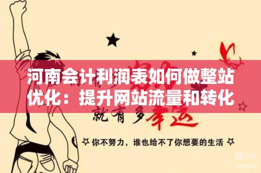 河南会计利润表如何做整站优化：提升网站流量和转化的全方位策略