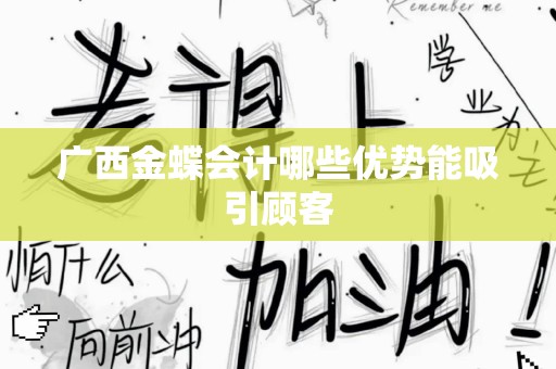 广西金蝶会计哪些优势能吸引顾客