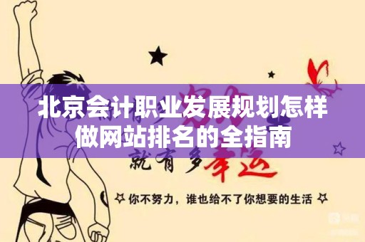 北京会计职业发展规划怎样做网站排名的全指南