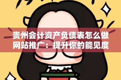 贵州会计资产负债表怎么做网站推广：提升你的能见度与影响力