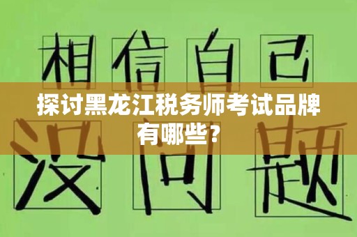 探讨黑龙江税务师考试品牌有哪些？