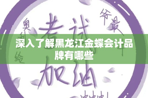 深入了解黑龙江金蝶会计品牌有哪些