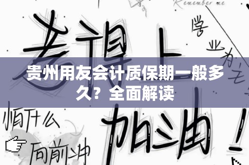 贵州用友会计质保期一般多久？全面解读