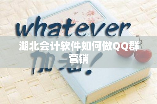湖北会计软件如何做QQ群营销