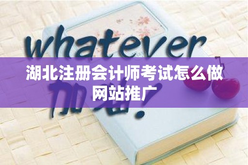 湖北注册会计师考试怎么做网站推广