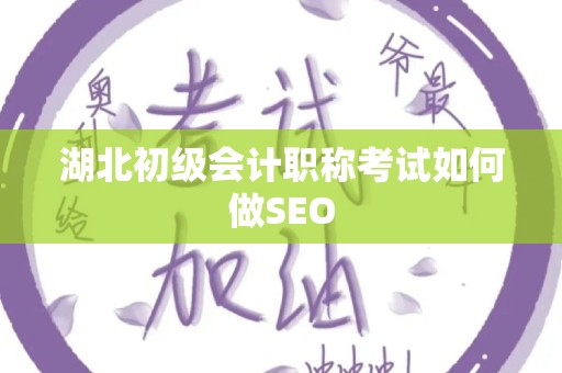 湖北初级会计职称考试如何做SEO