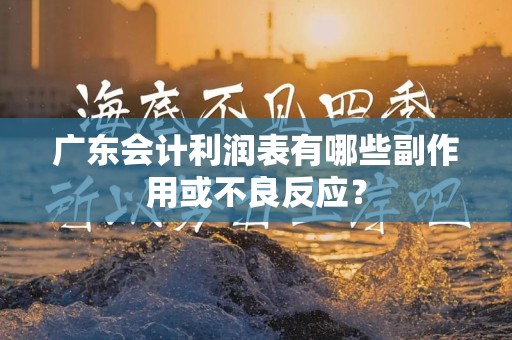 广东会计利润表有哪些副作用或不良反应？