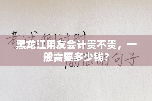 黑龙江用友会计贵不贵，一般需要多少钱？