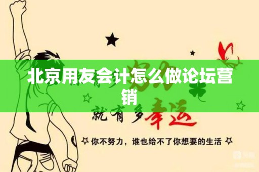 北京用友会计怎么做论坛营销