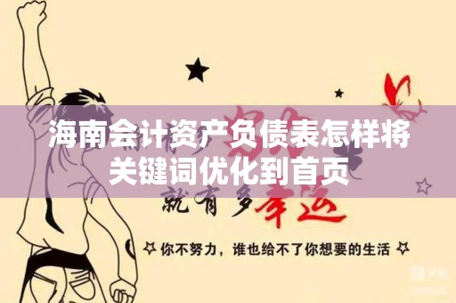 海南会计资产负债表怎样将关键词优化到首页
