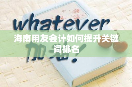 海南用友会计如何提升关键词排名