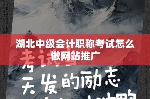 湖北中级会计职称考试怎么做网站推广