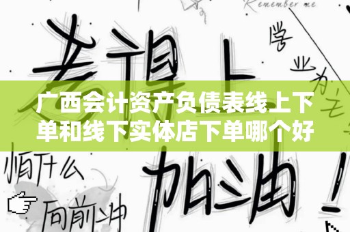 广西会计资产负债表线上下单和线下实体店下单哪个好？