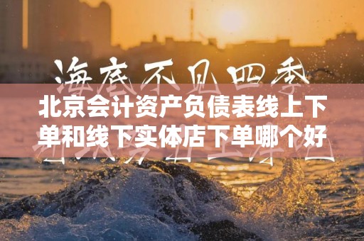北京会计资产负债表线上下单和线下实体店下单哪个好？
