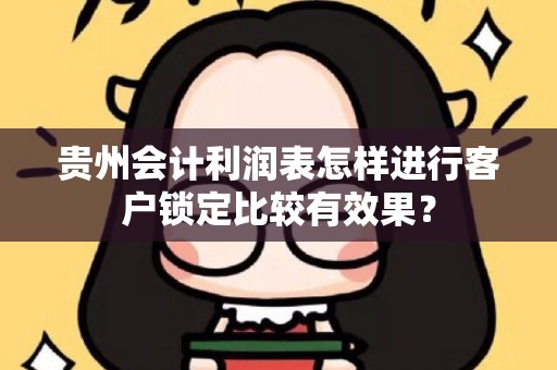 贵州会计利润表怎样进行客户锁定比较有效果？
